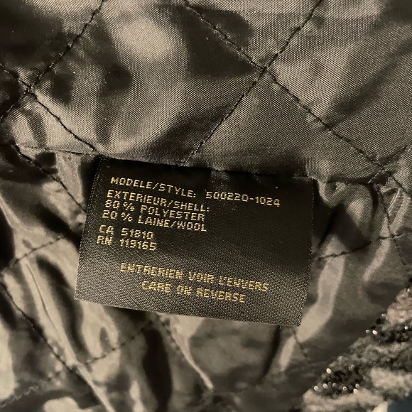 Tribal DeNIME Quilted Wool Metallic Jacket! - Picture 5 of 8